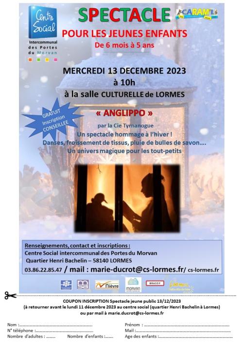 Spectacle pour les jeunes enfants